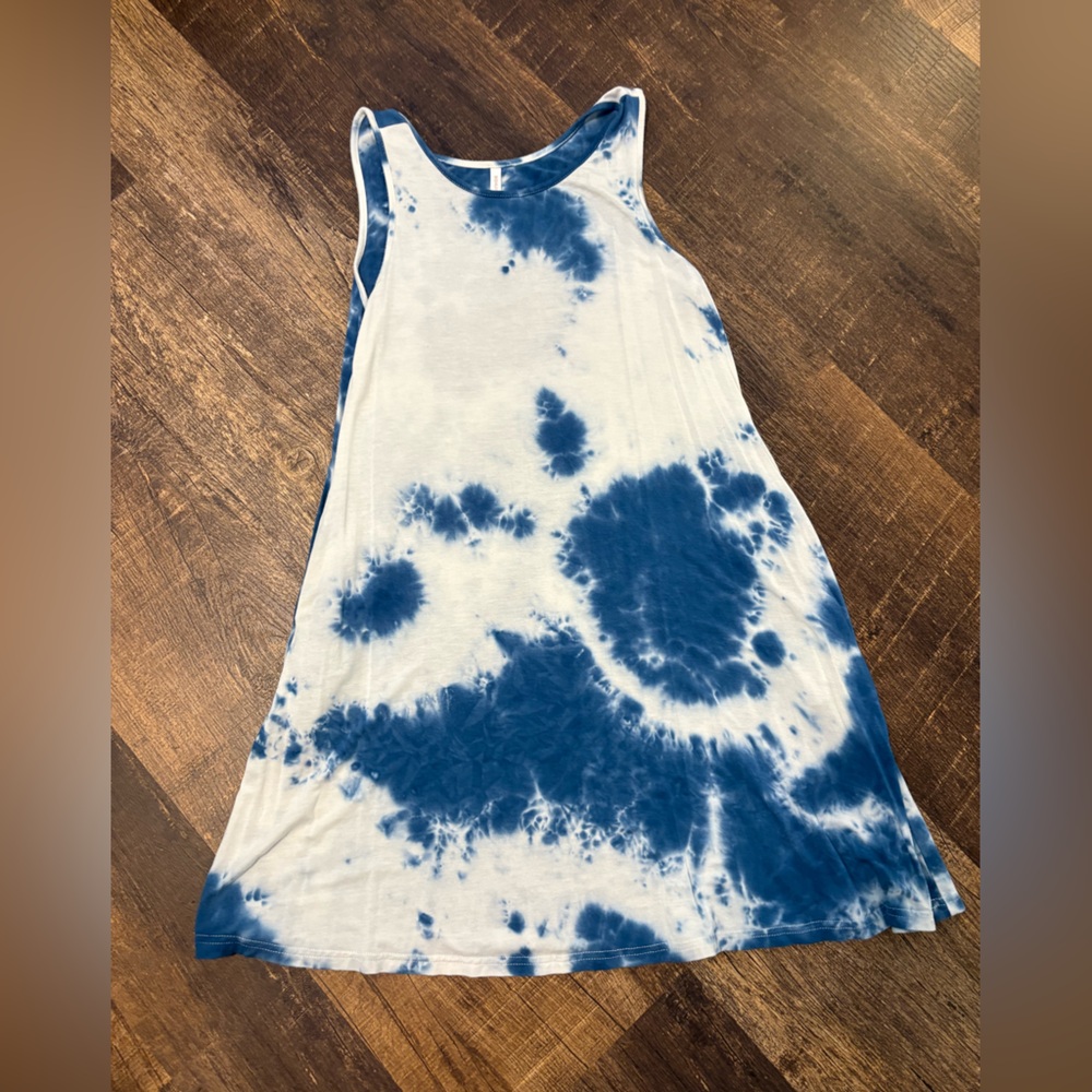 Blue and White Tie-Dye dress